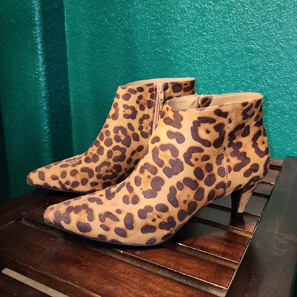 Cheetah Print Booties